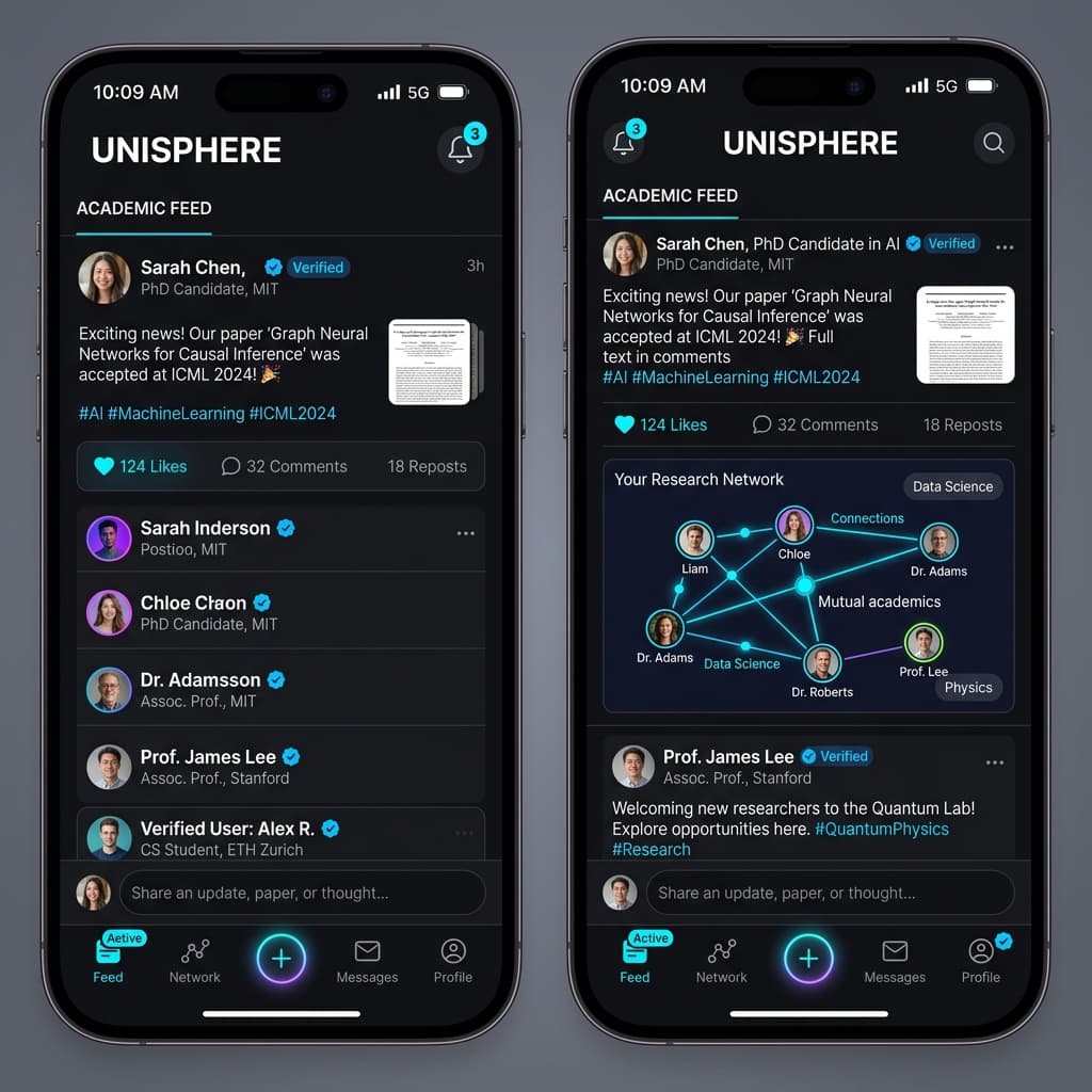 College network of connected builders